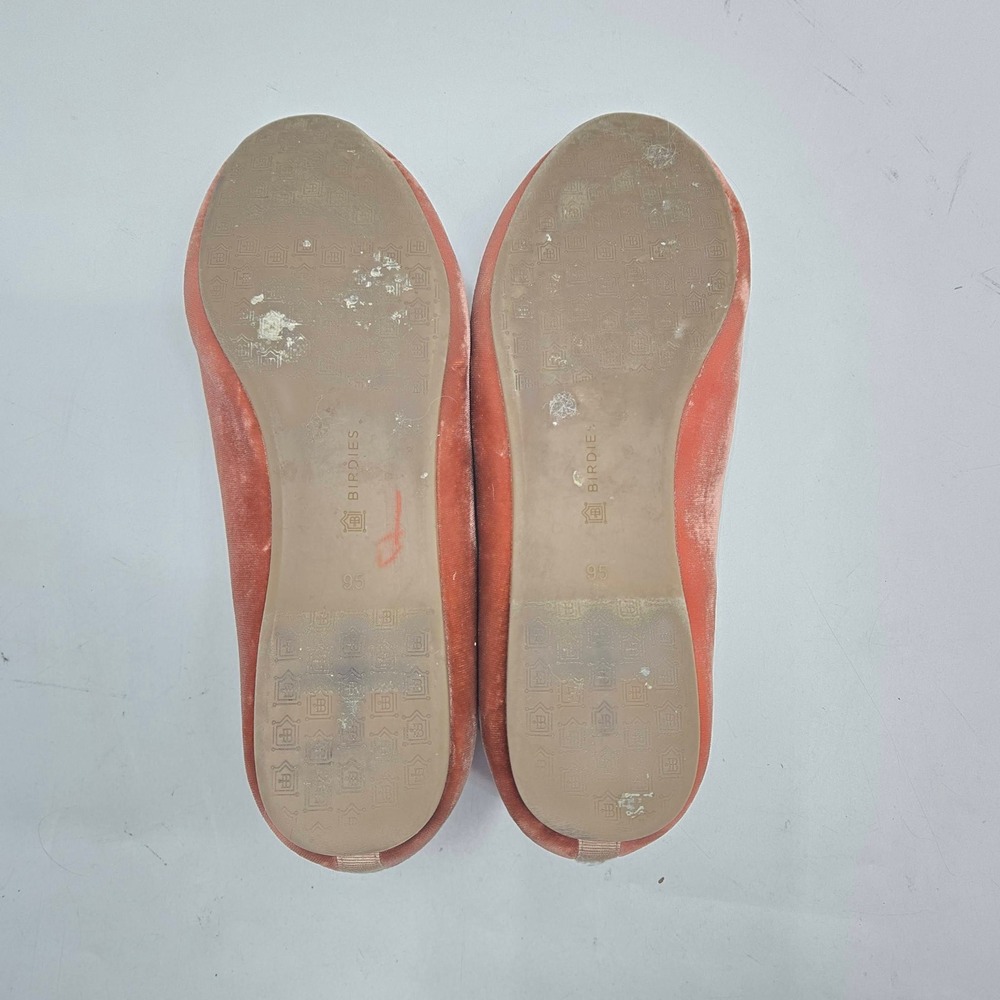Birdies The Starling Velvet Loafers Rust Terra Cotta Smoking Slippers Womens 9.5 - Picture 8 of 15